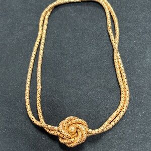 Bigney jewelry Elegant Gold filled  Knot Necklace